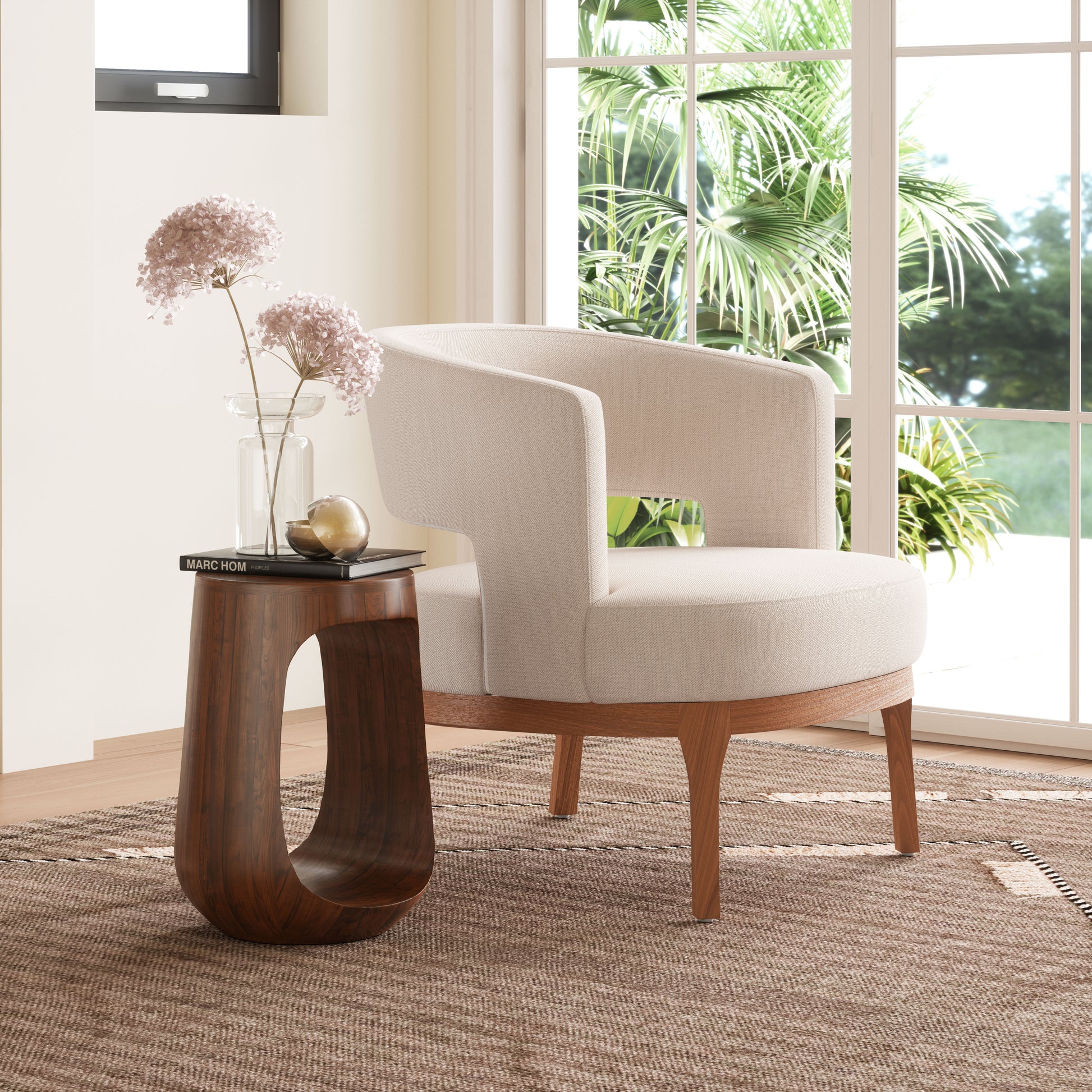 Okno Side Table Walnut - 8