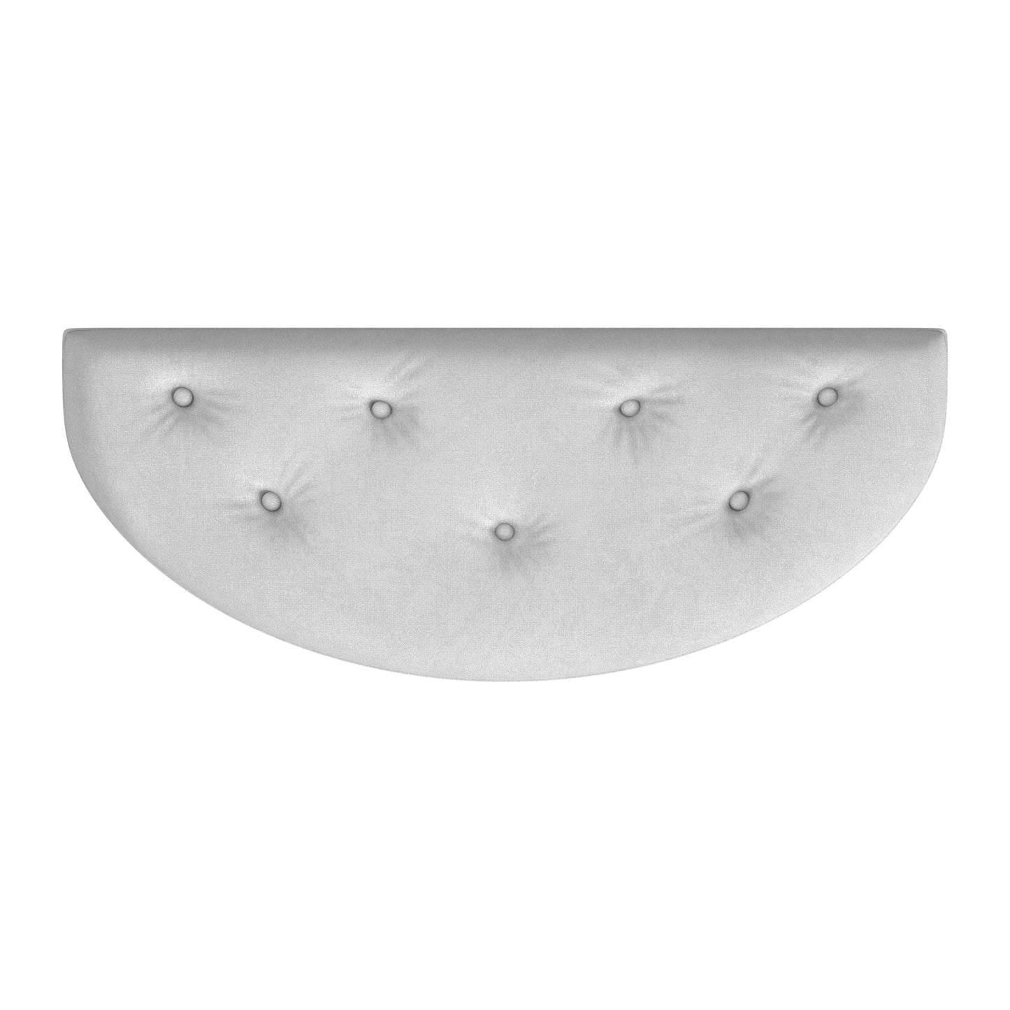 Tamara Upholstered Demilune 45"W Bench in Gray 1120418
