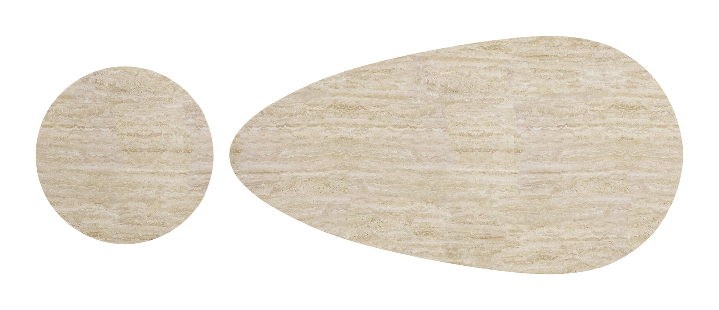 Reyes Coffee Table Set (2-Piece) Natural & Black - 5
