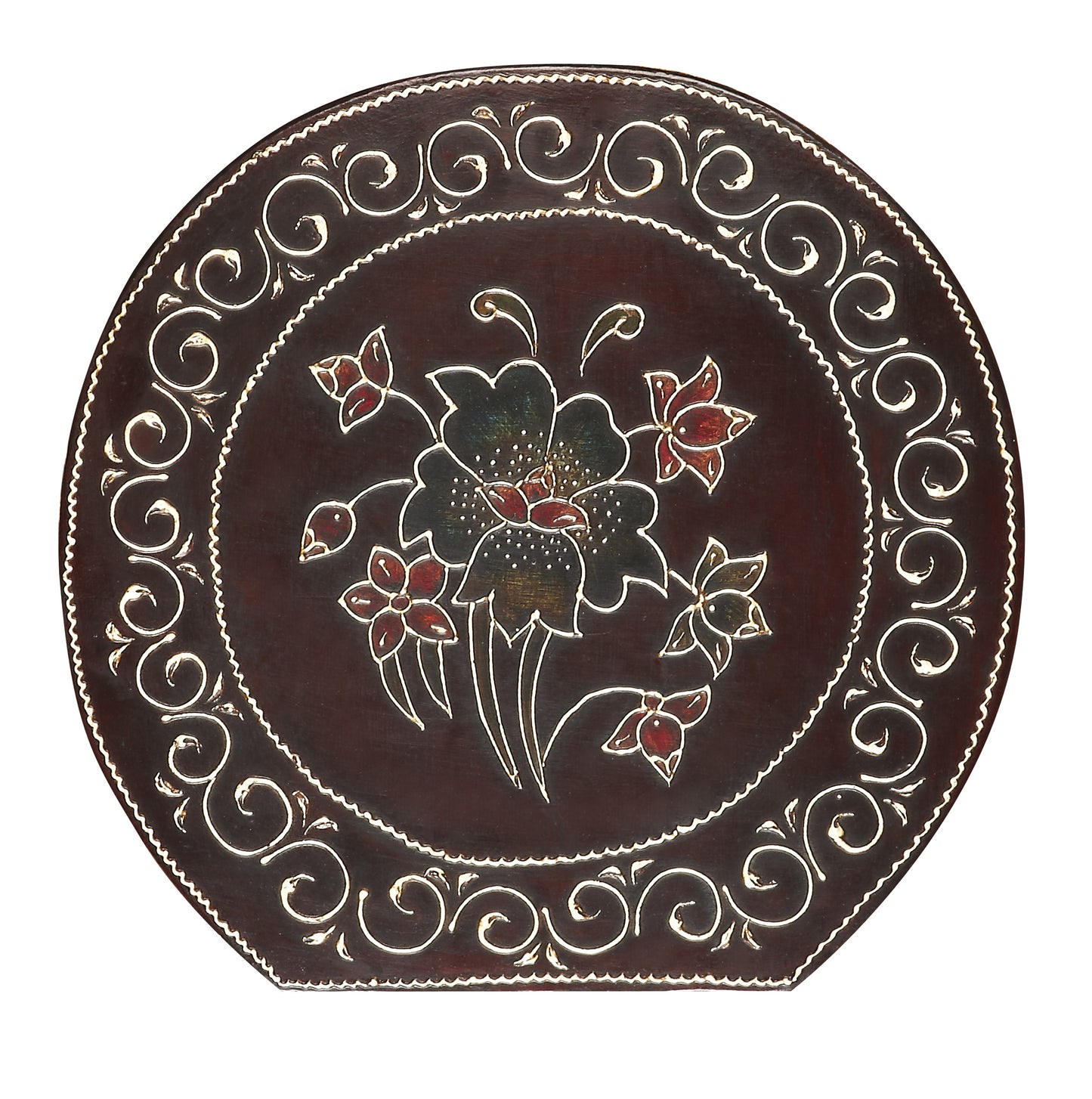 Butler Specialty Company Botswana 17 in. W Novelty Elephant Shaped Hand Painted Solid Wood Side Table, Assorted