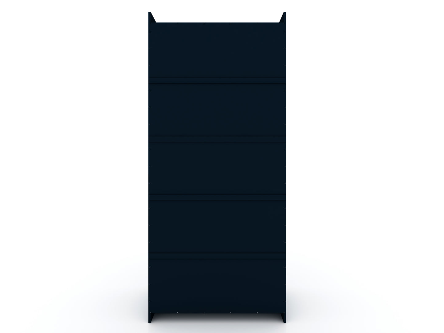 Manhattan Comfort Mulberry 2.0 Sectional Modern Armoire Wardrobe Closet with 2 Drawers in Tatiana Midnight Blue 116GMC4