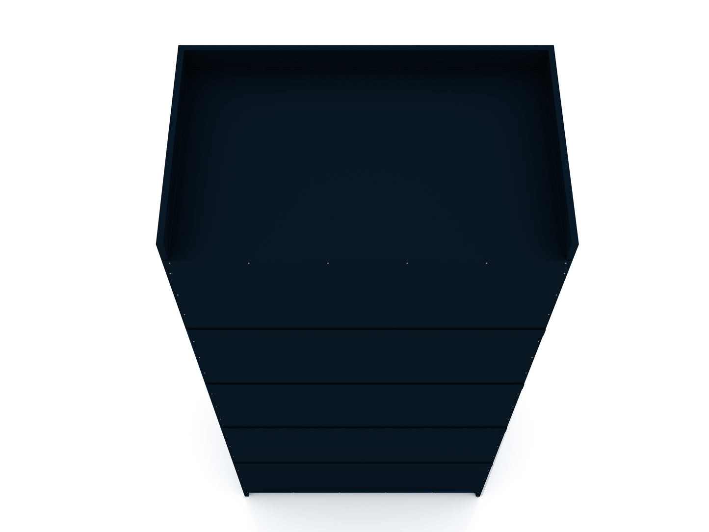 Manhattan Comfort Mulberry 2.0 Sectional Modern Armoire Wardrobe Closet with 2 Drawers in Tatiana Midnight Blue 116GMC4
