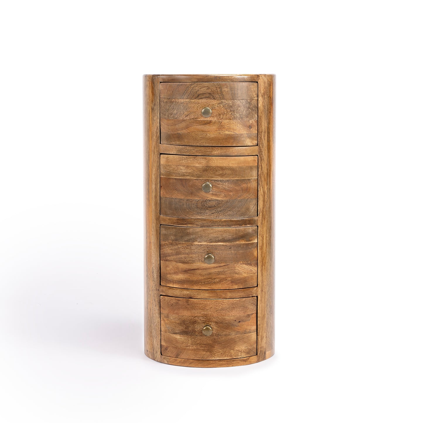 Liam Light Wood End Table with Storage in Light Brown 1176312