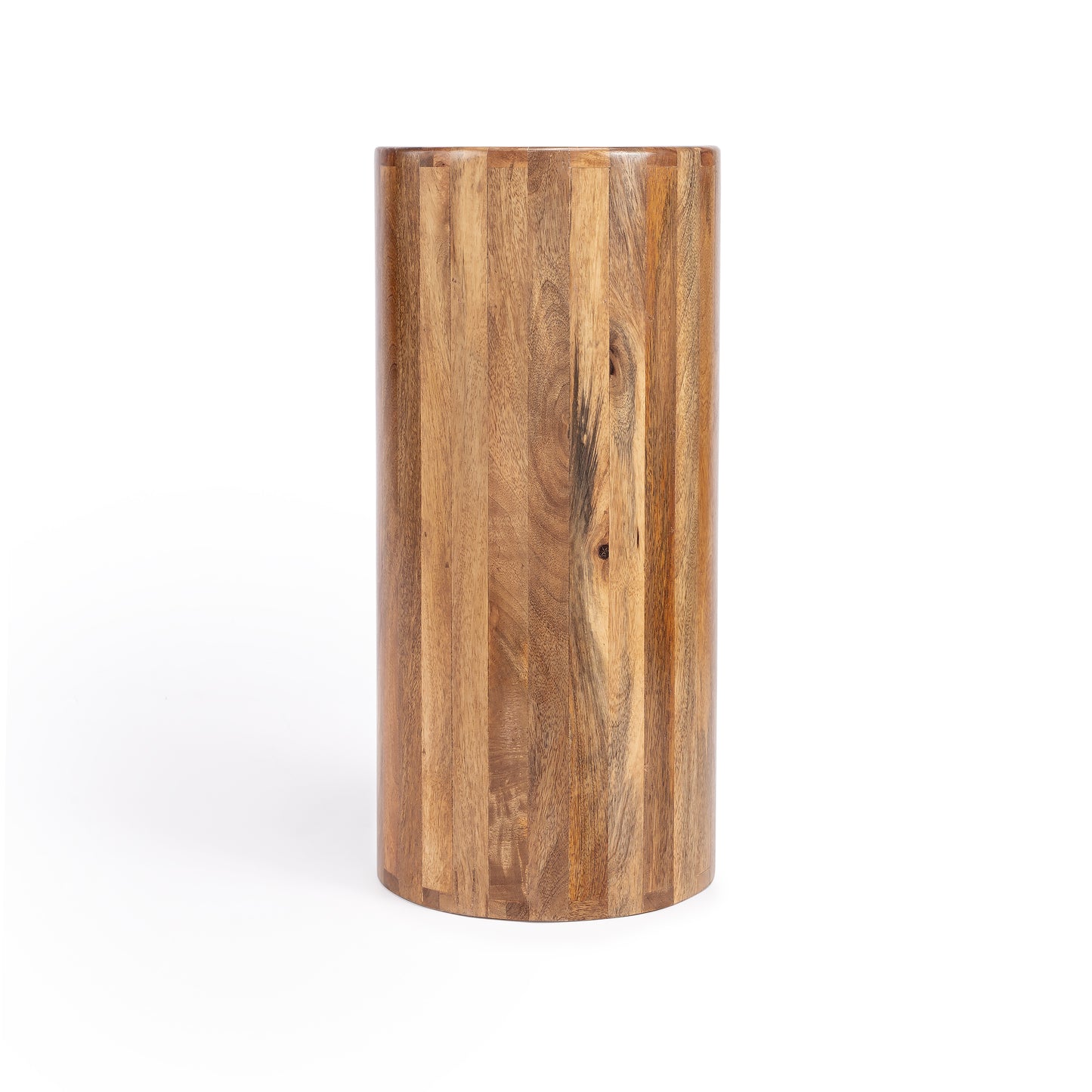 Liam Light Wood End Table with Storage in Light Brown 1176312