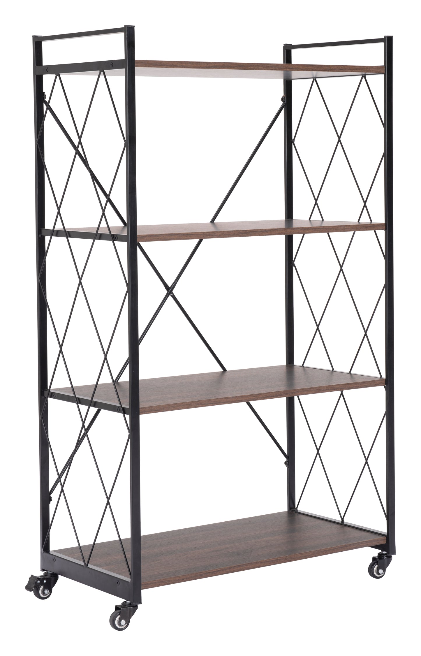 Romania Shelf Walnut & Black