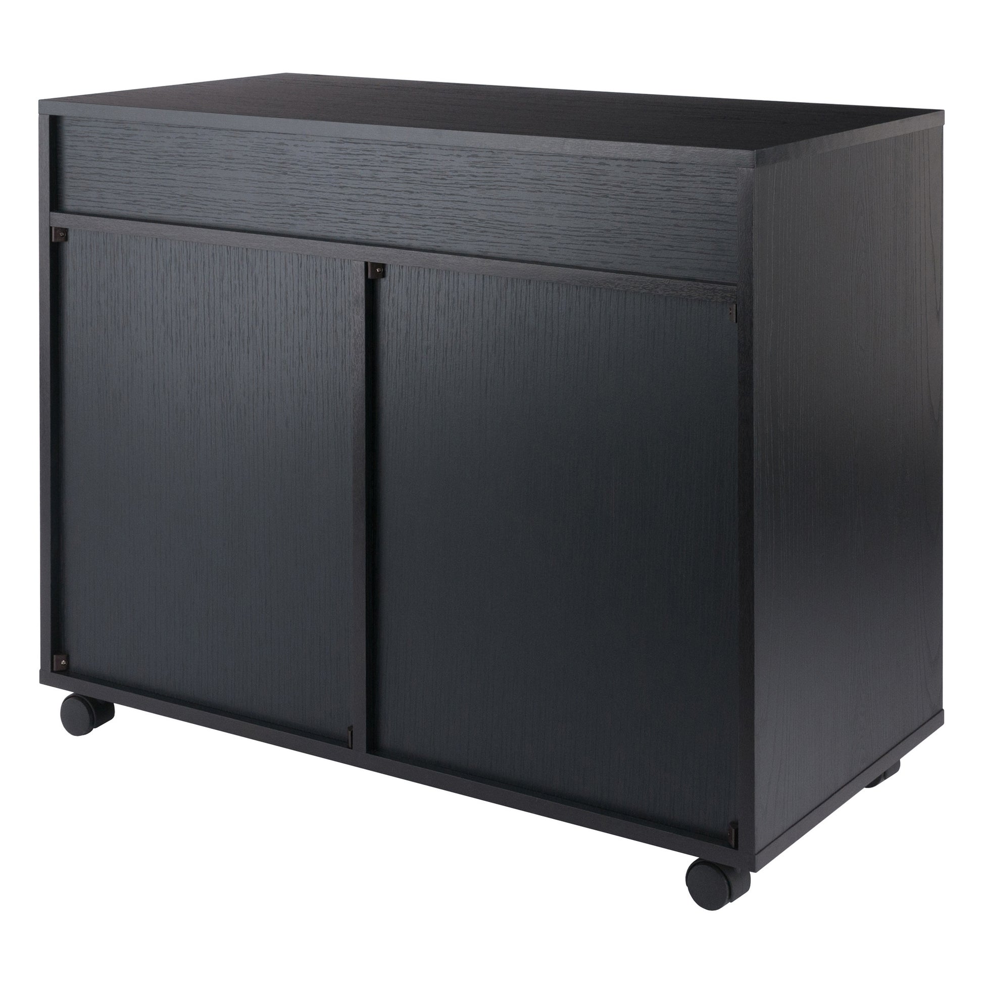 Halifax 5-Drawer Multi-Storage Mobile Cabinet, Black