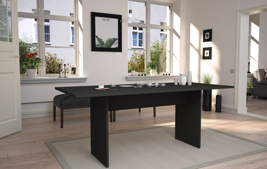 Nomad Modern 68" Dining Table in Charcoal 122GMC9