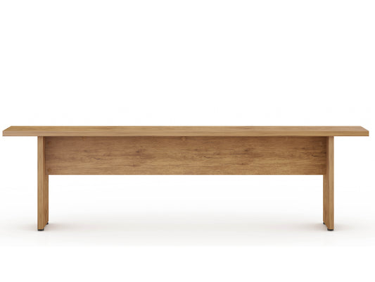 Manhattan Comfort NoMad 67.91 Rustic Country Dining Bench in Nature 123GMC77