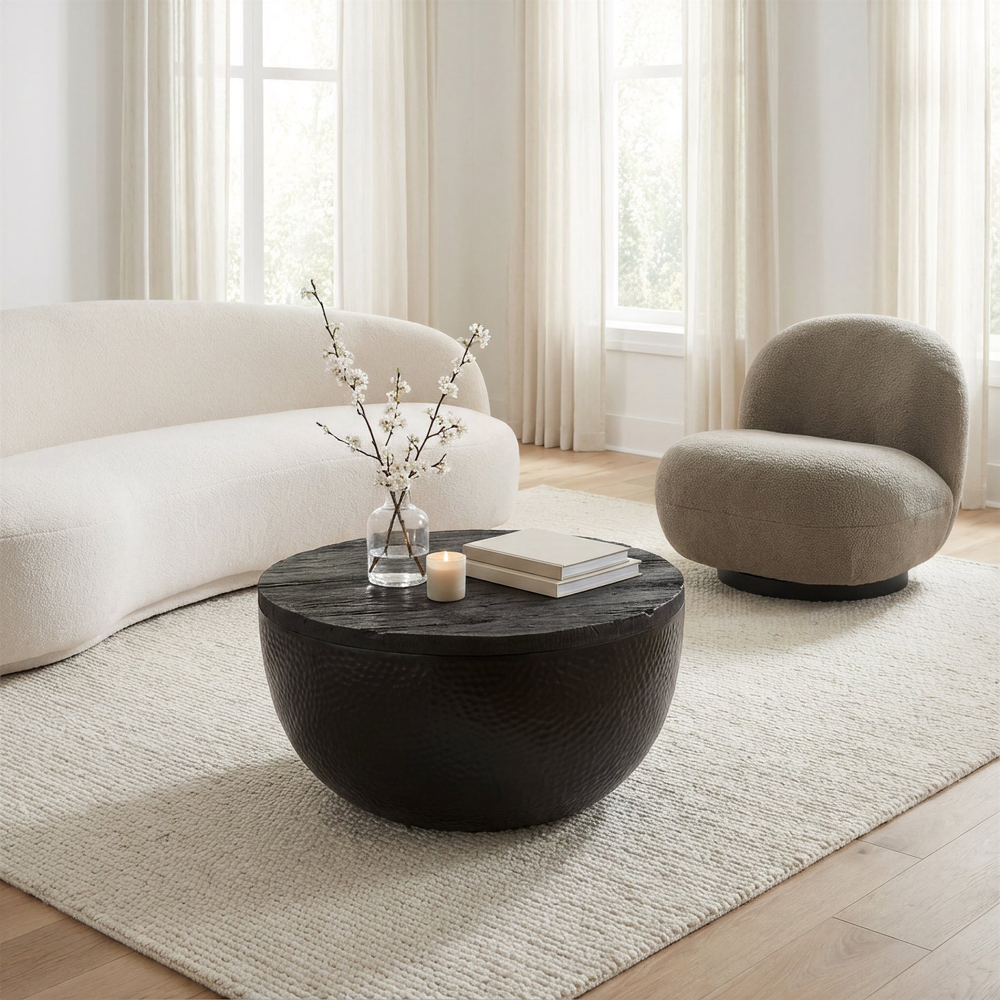 Duskan Storage Coffee Table Black - 8