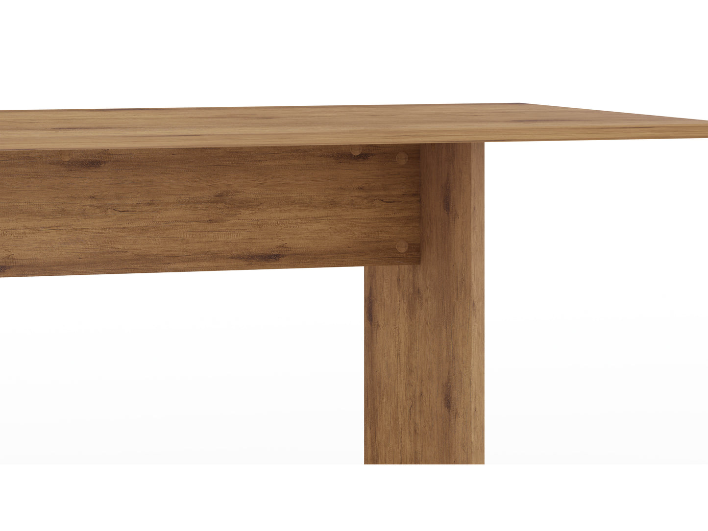 Manhattan Comfort NoMad 67.91 Rustic Country Dining Set of 3 in Nature 126GMC77