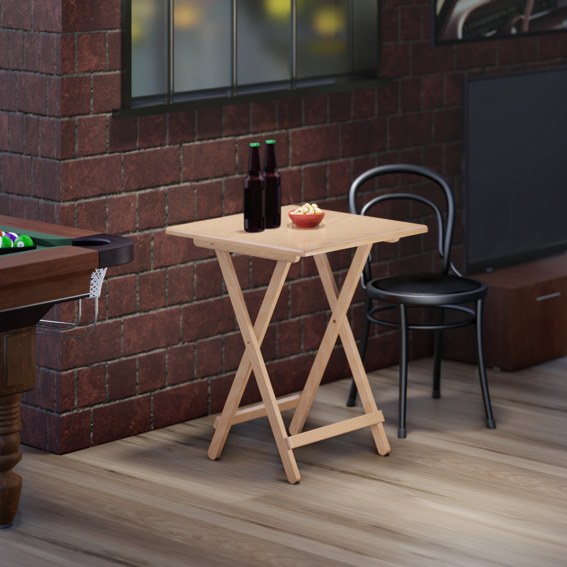 Delaney Folding Table, Natural