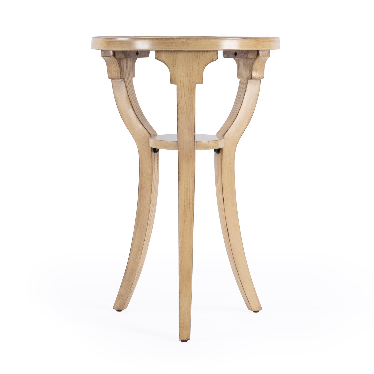 Dalton Round 15.75"W Side Table in Beige 1328424