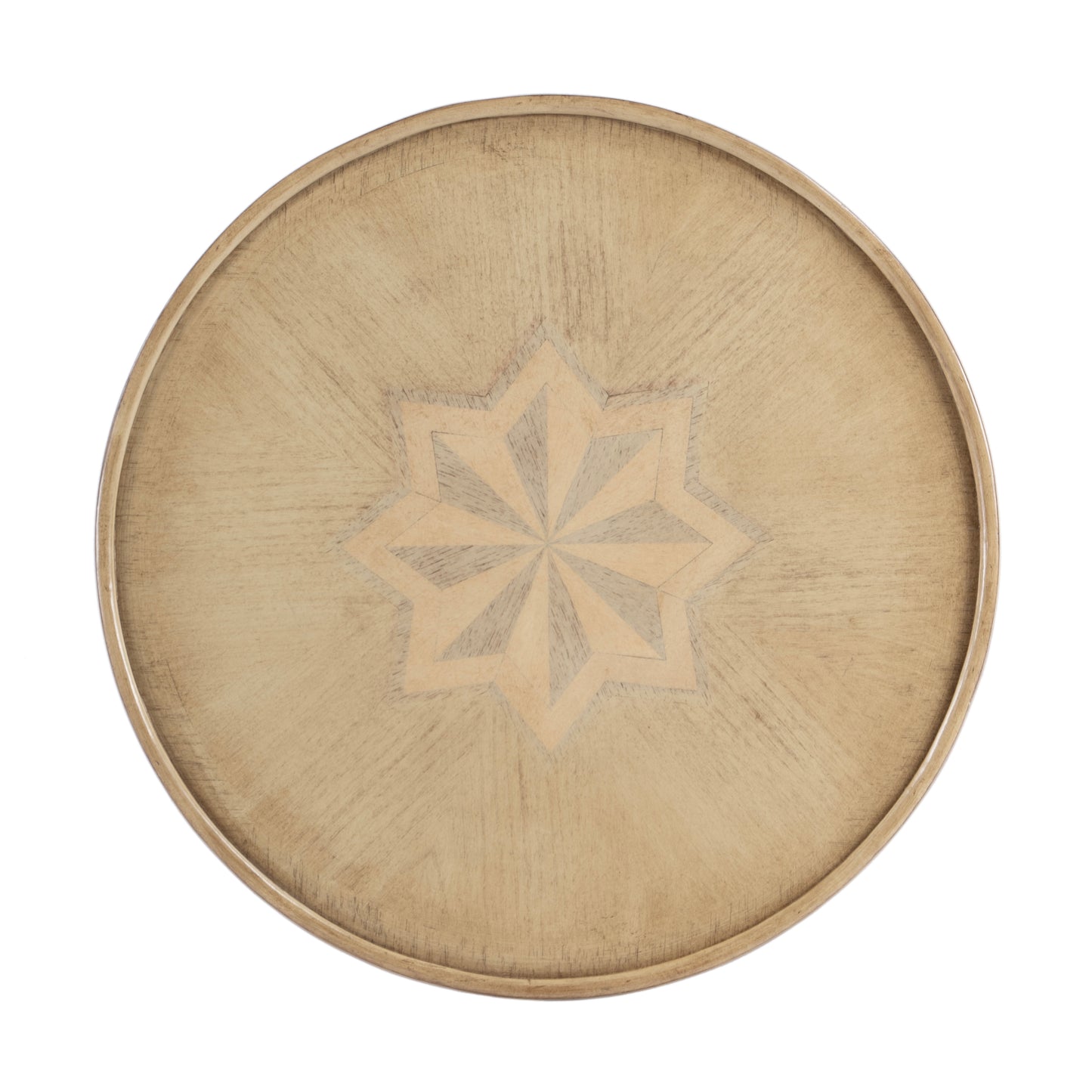 Dalton Round 15.75"W Side Table in Beige 1328424