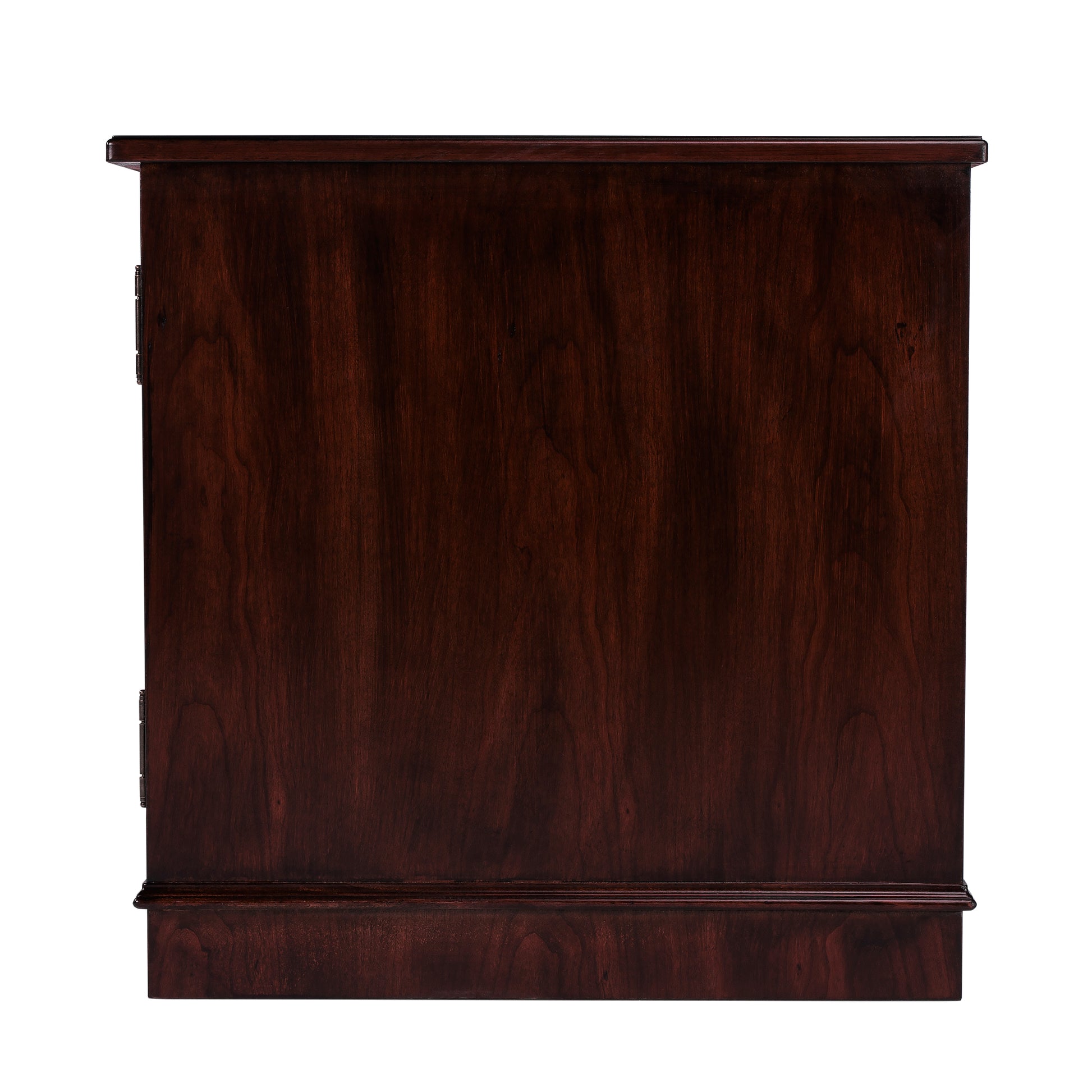 Butler Specialty Company Harling 12 in. W Rectangular Wood 1 Door-1 Shelf Side Table with Pull-Out Tray, Dark Brown