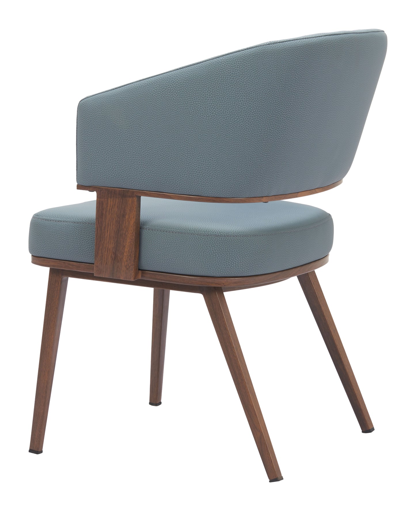 Poise Dining Chair Azure Gray & Walnut - 5