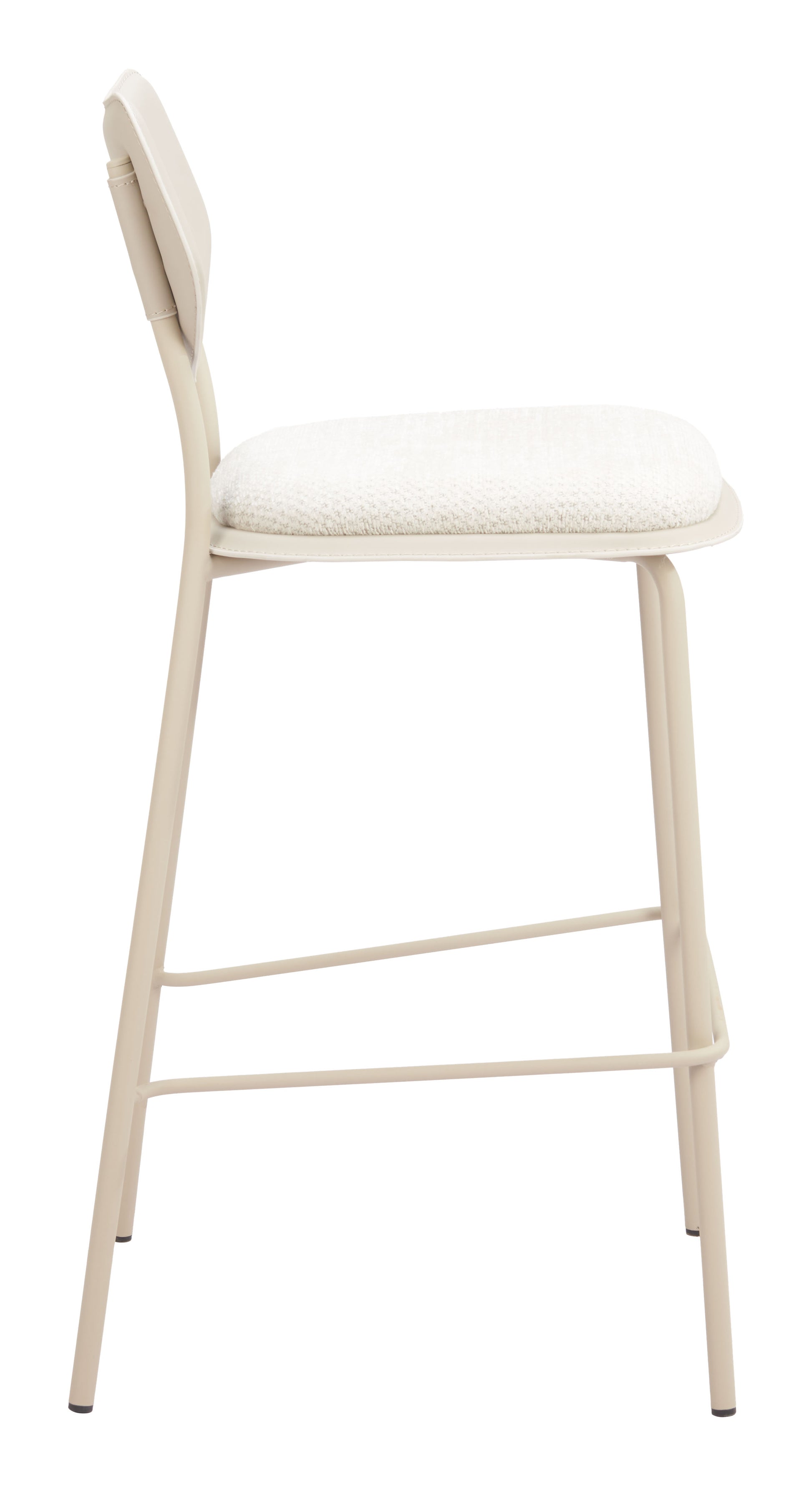 Zeal Barstool (Set of 4) Light Gray & Beige - 2