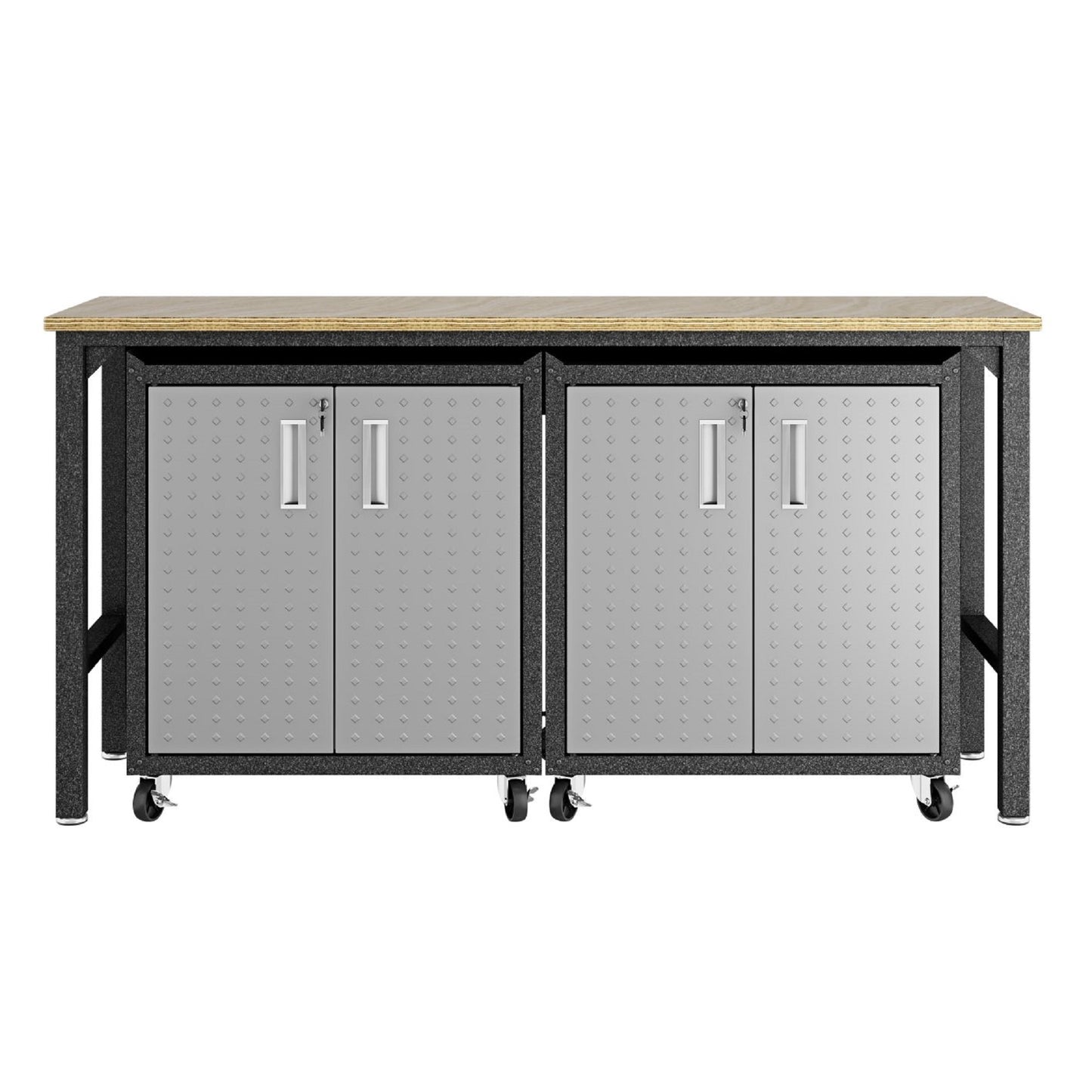 Fortress Modern 3-Piece Garage Set in Dark Gray 14GMC