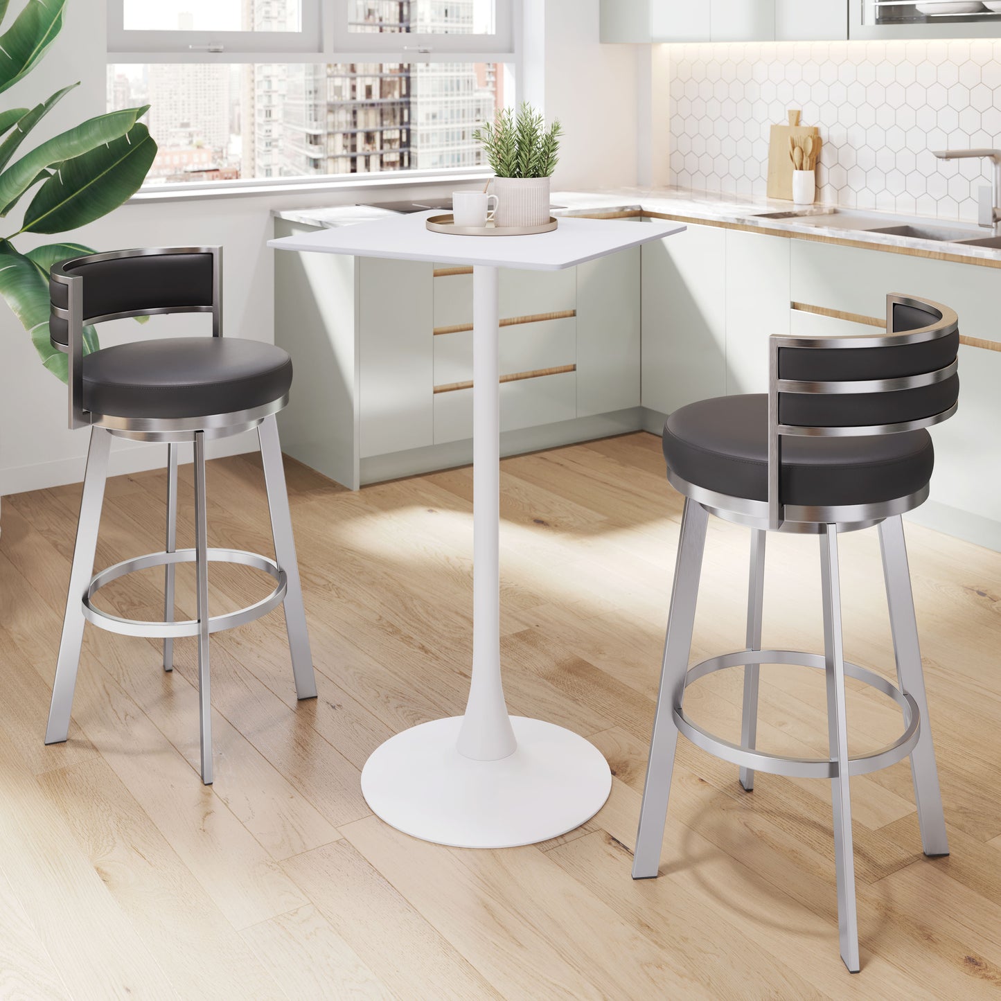 Valleta Bar Table White - 8