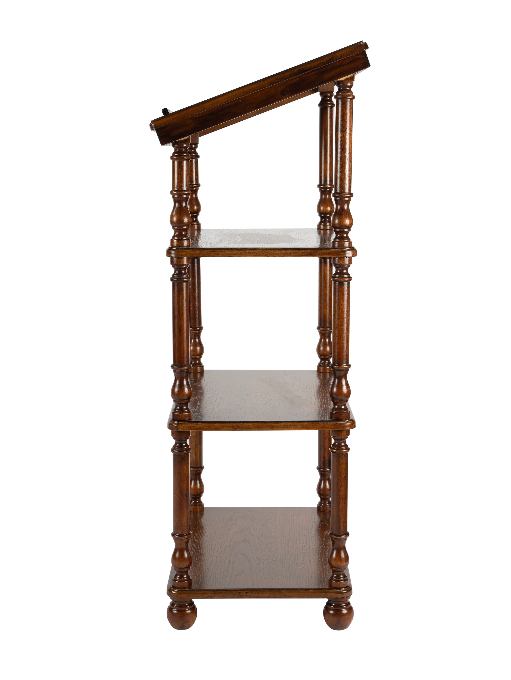 Butler Specialty Company Alden 24 in. W x 46 in. H 3-Tier Library Stand/Podium, Medium Brown