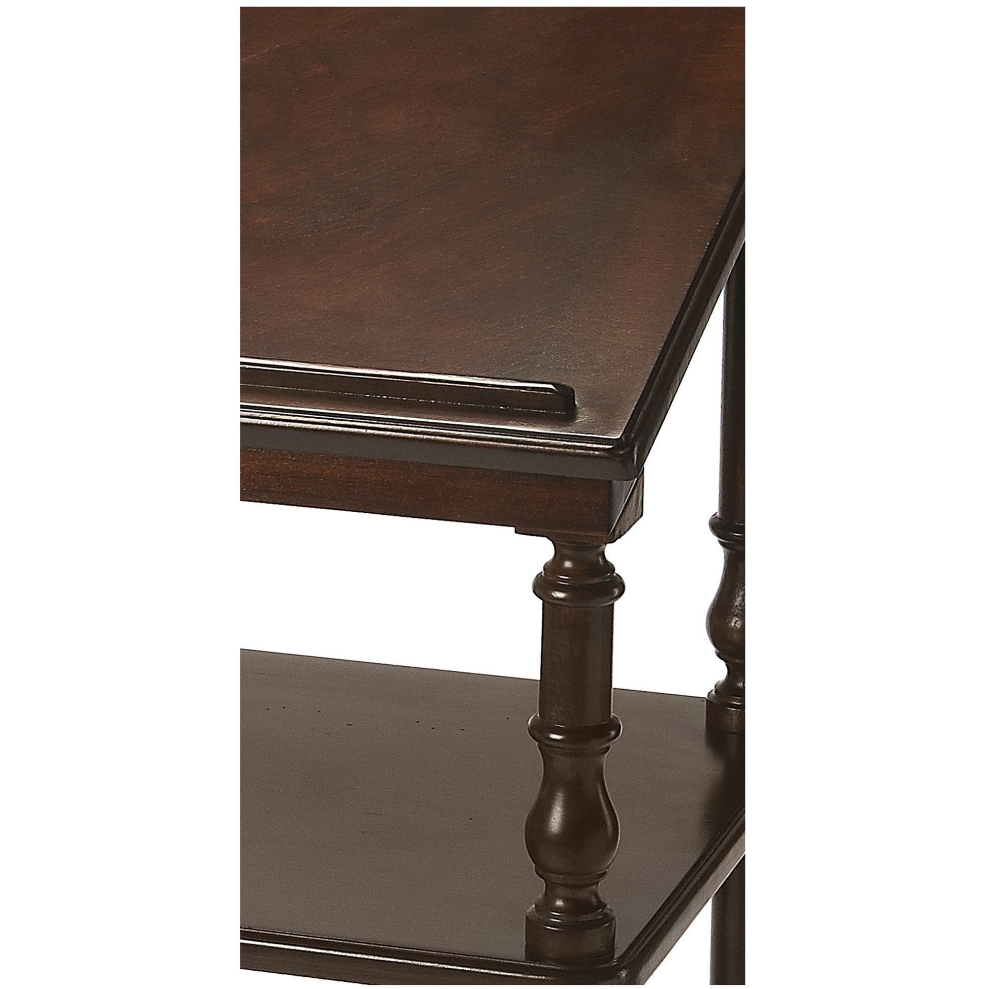 Butler Specialty Company Alden 24 in. W x 46 in. H 3-Tier Library Stand/Podium, Dark Brown