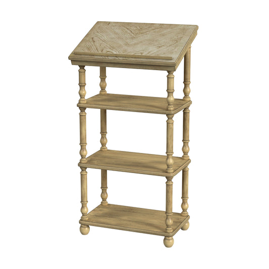 Alden 4- Tier Library Stand in Beige  1512424