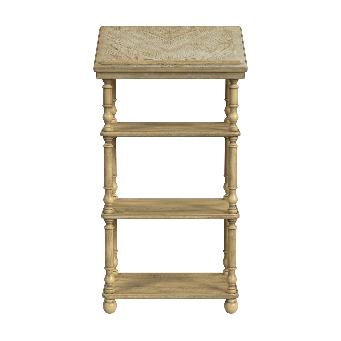 Alden 4- Tier Library Stand in Beige 1512424