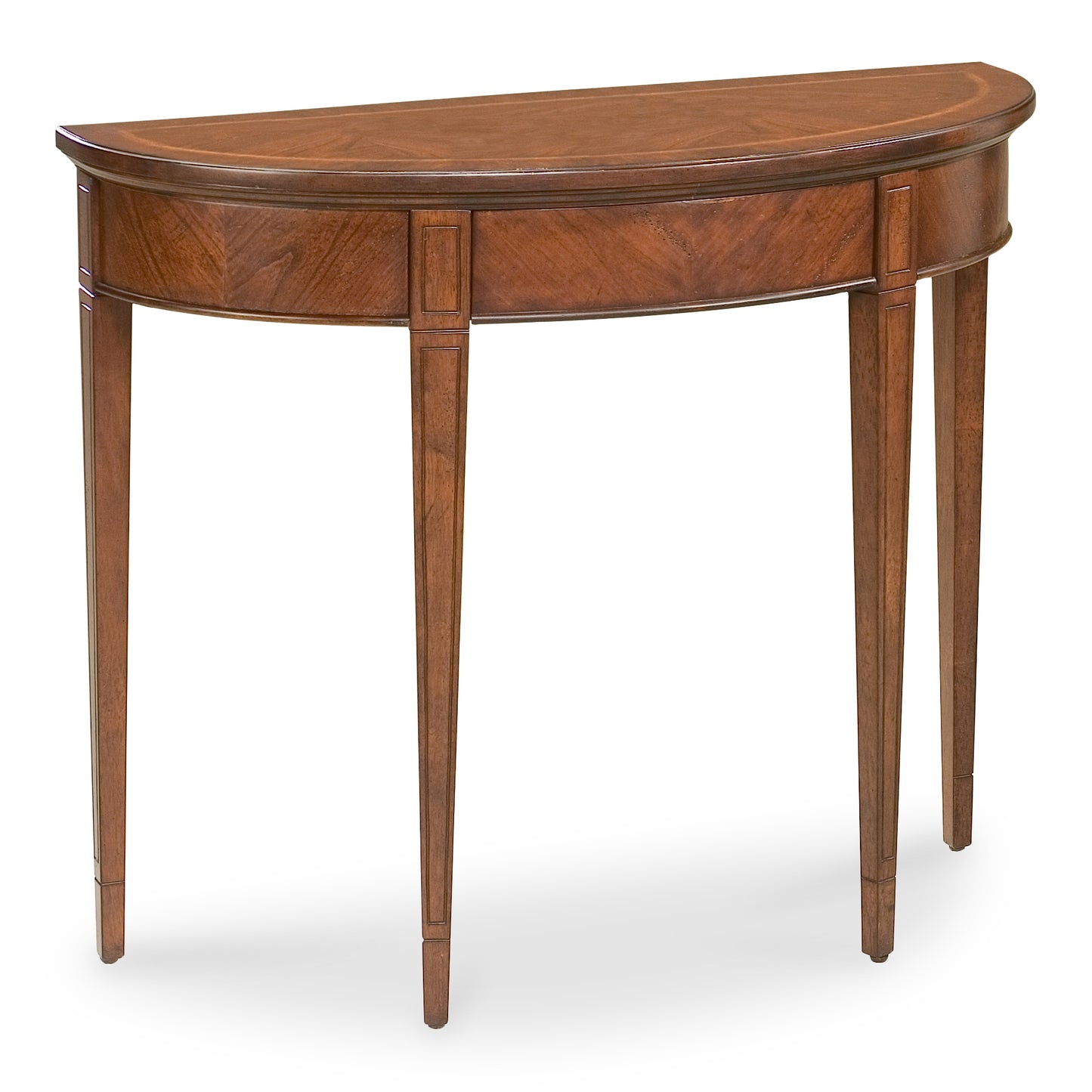 Hampton 36" Demilune Console Table in Dark Brown  1533024