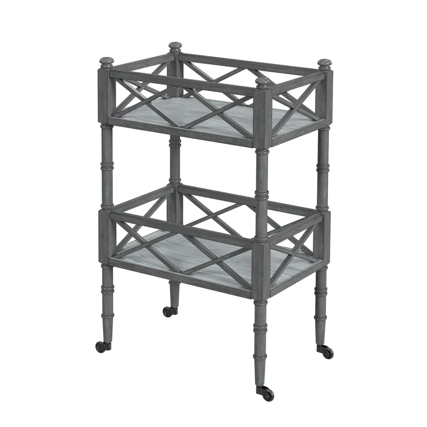Foster 2 Tier Bar Cart in Gray 1565418