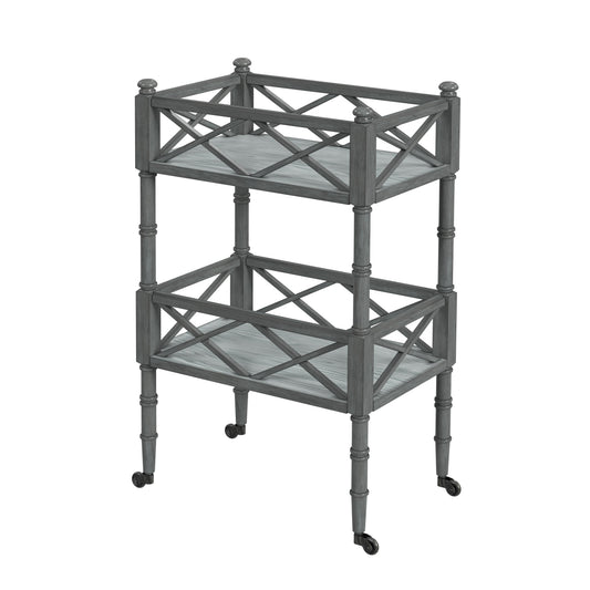 Foster 2 Tier Bar Cart in Gray 1565418