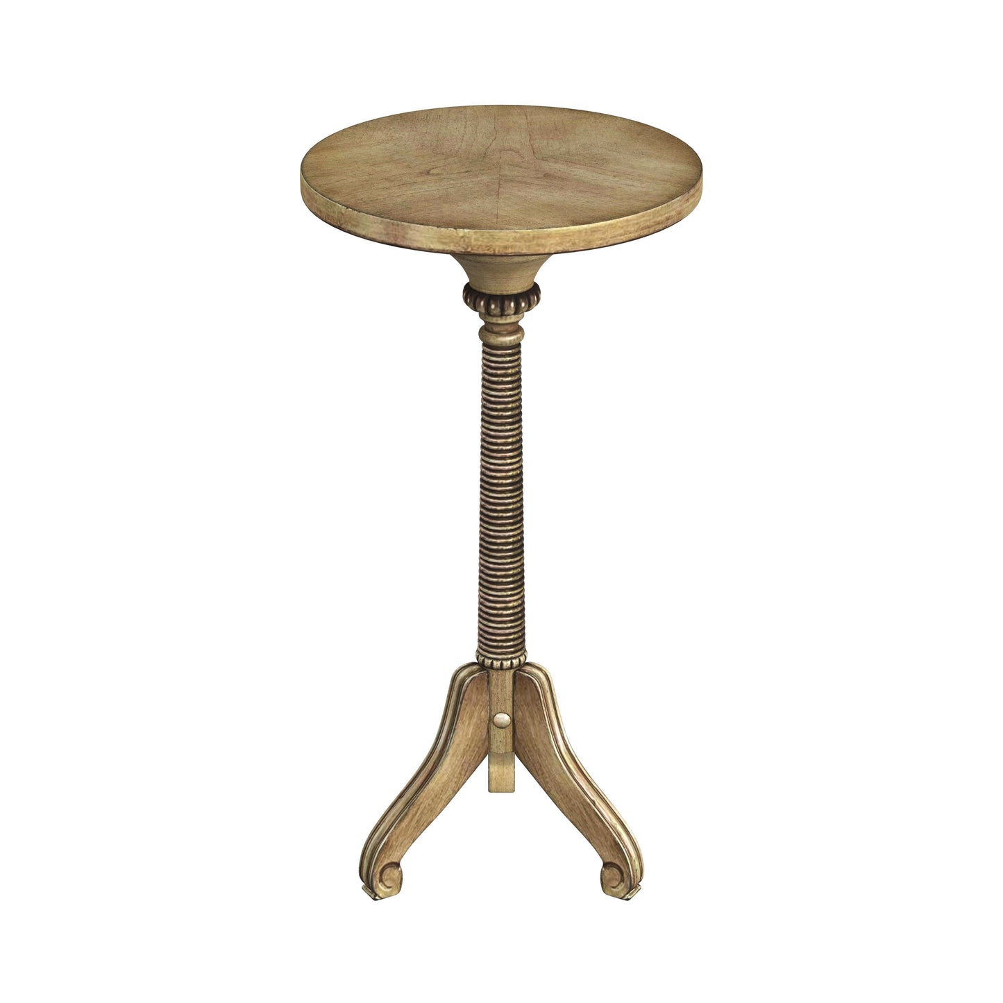Florence Pedestal Side Table in Beige 1583424