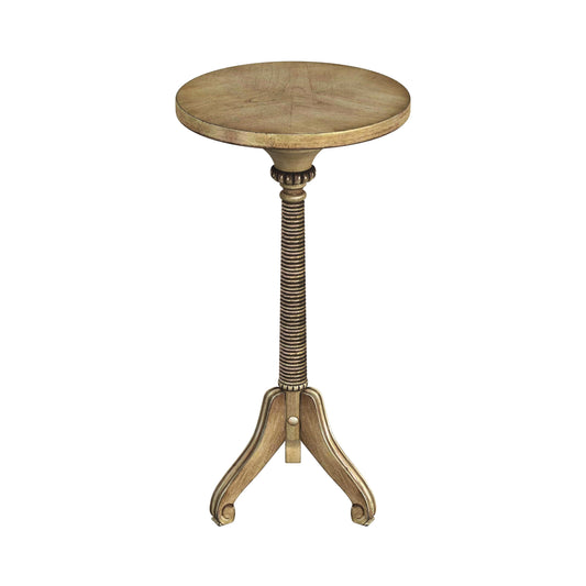 Florence Pedestal Side Table in Beige 1583424
