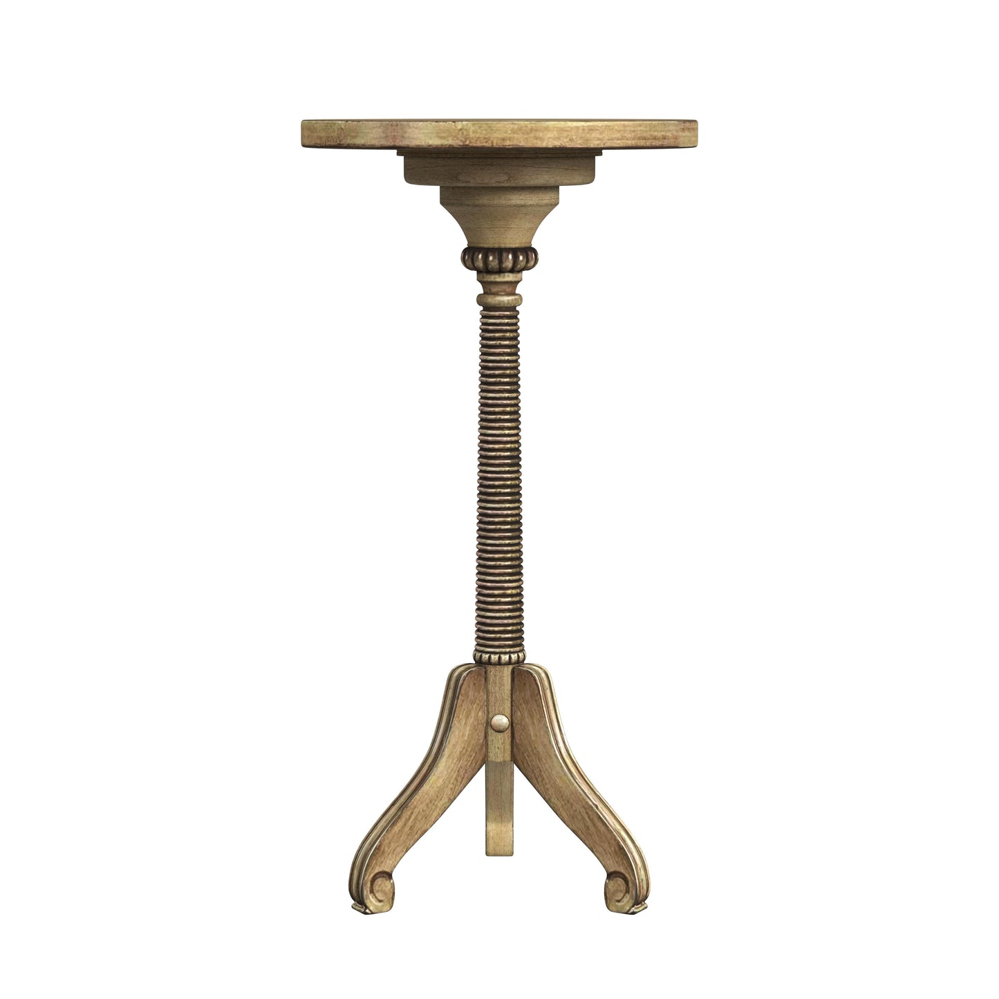 Florence Pedestal Side Table in Beige 1583424