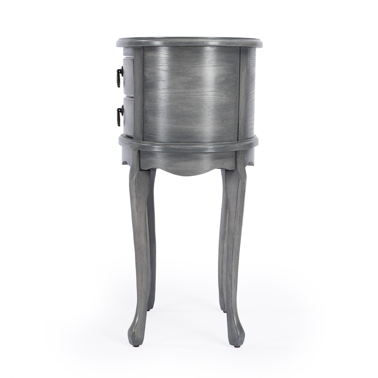 Whitley Oval Side Table in Gray 1589418