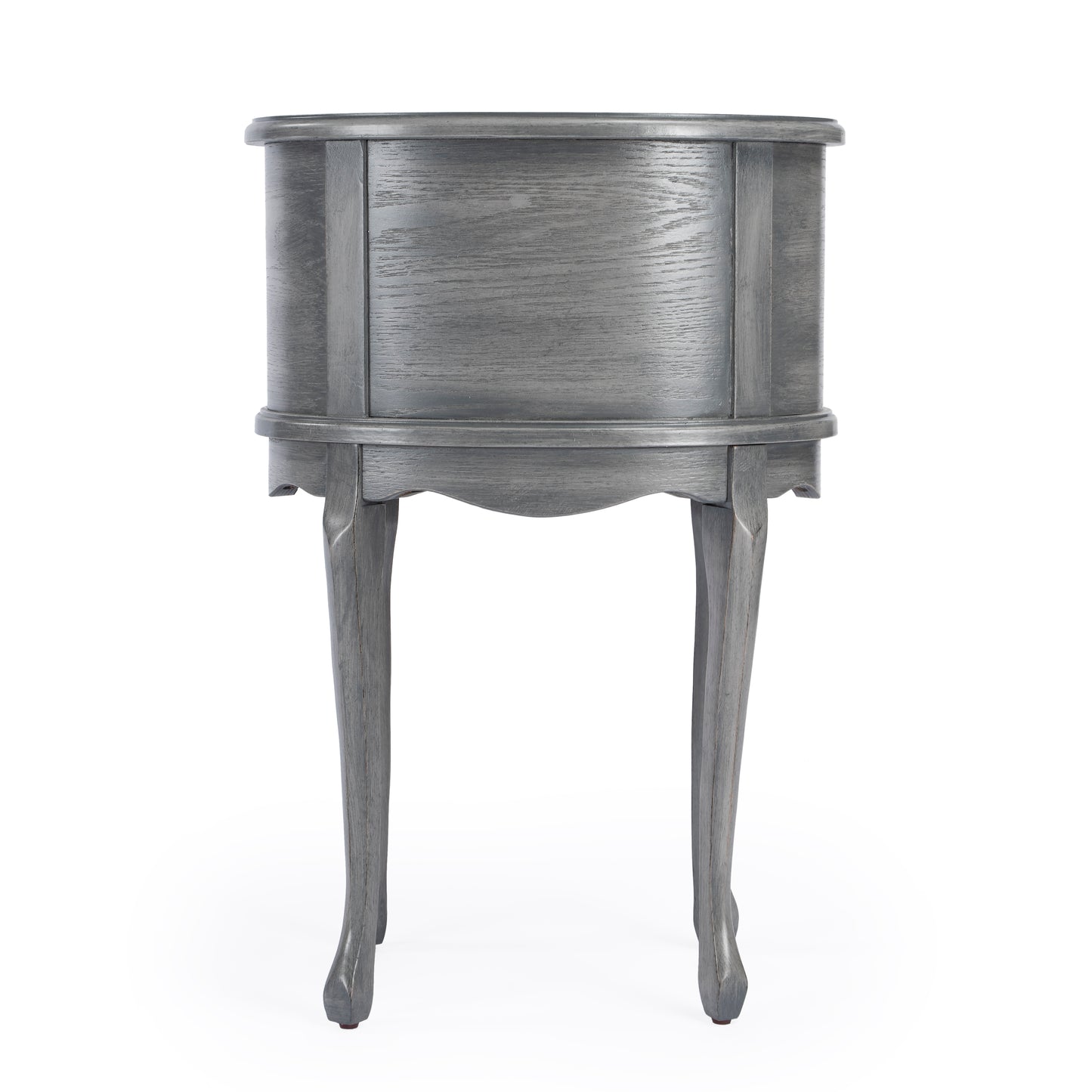 Whitley Oval Side Table in Gray 1589418