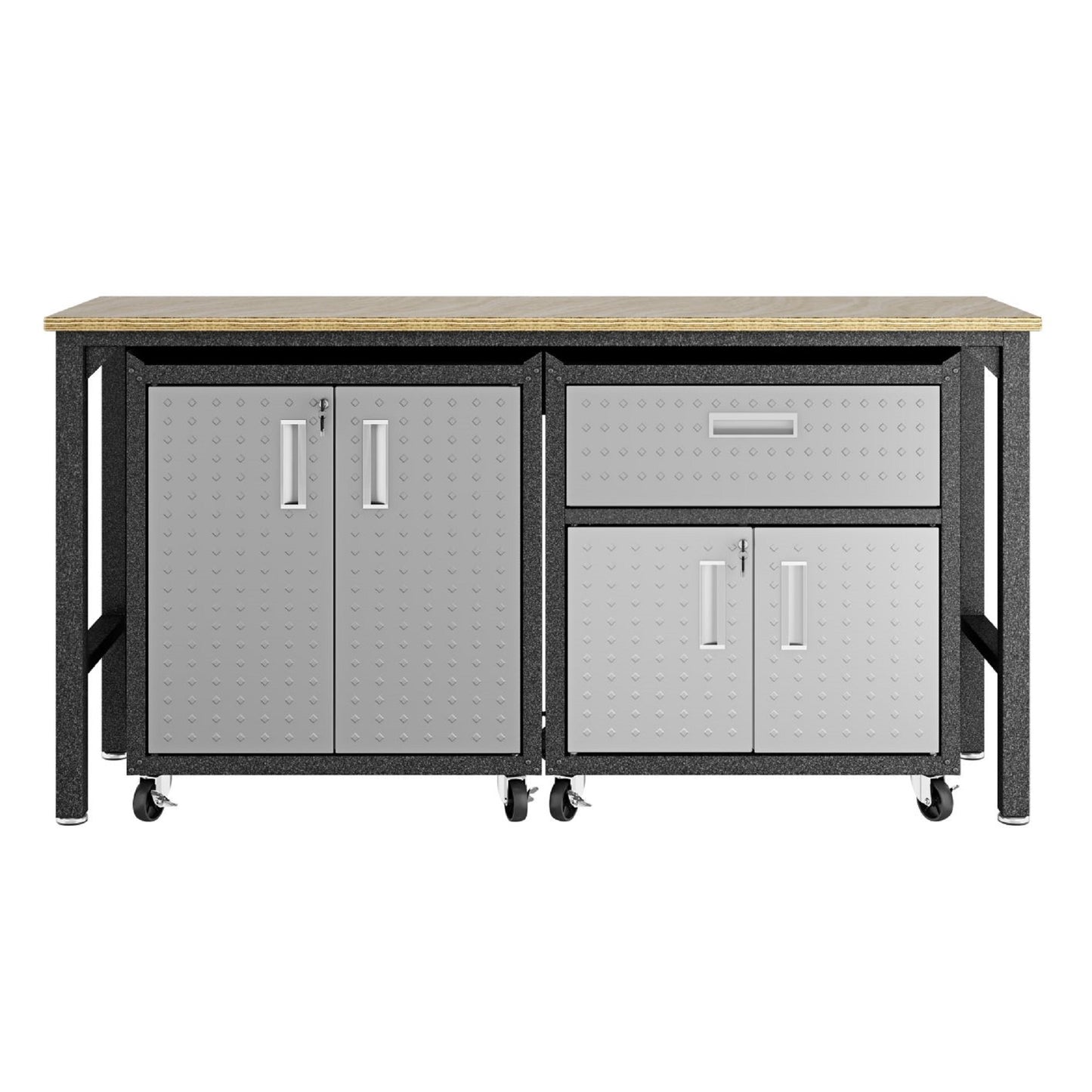 Fortress Modern 3-Piece Garage Set in Dark Gray 15GMC