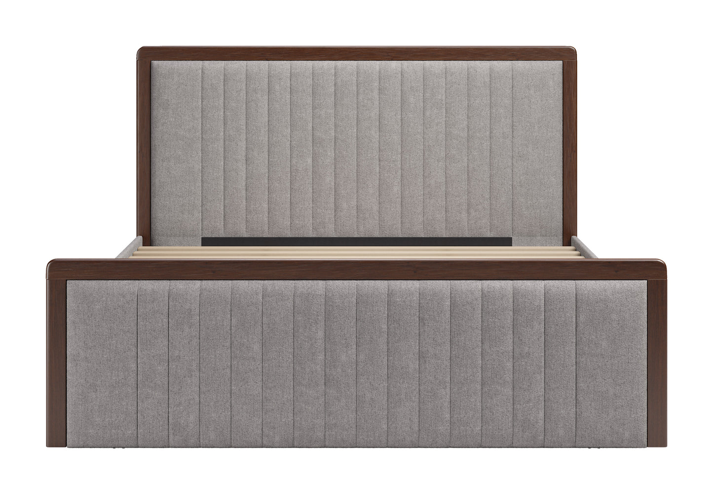 Somune King Bed Gray & Walnut - 3