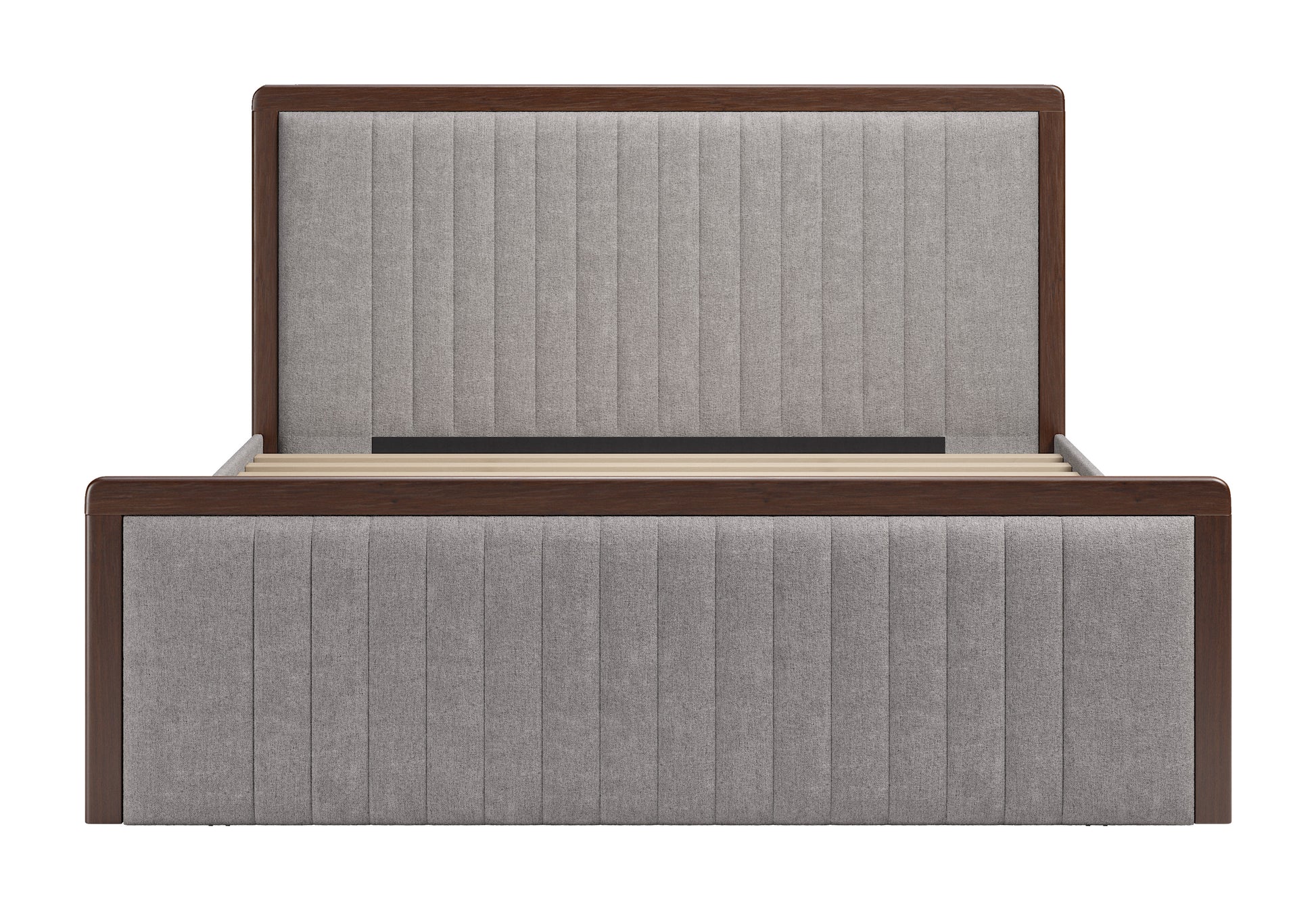 Somune King Bed Gray & Walnut - 3
