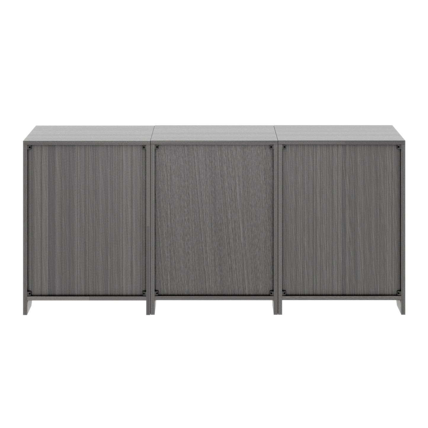 Nova 3-Pc Storage Cabinet Set, Charcoal