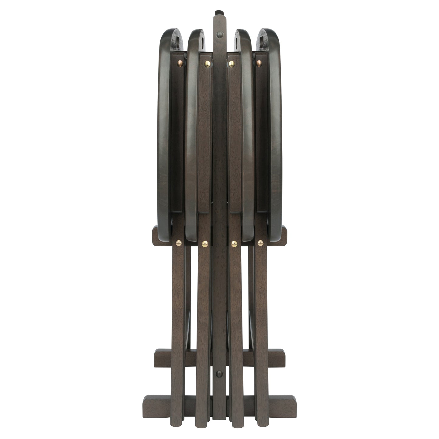 Lucca 5-Pc Snack Table Set, Oyster Gray
