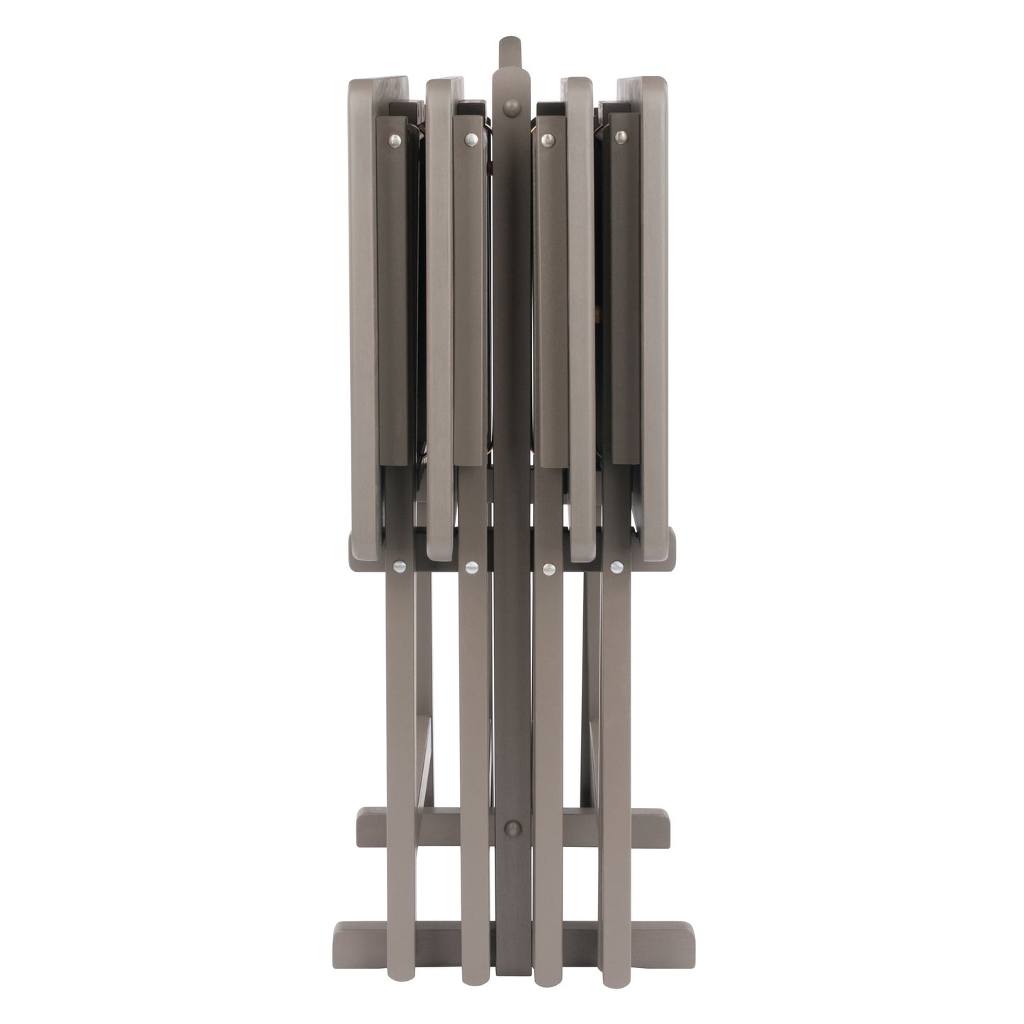 Alex 5-Pc Snack Table Set, Oyster Gray