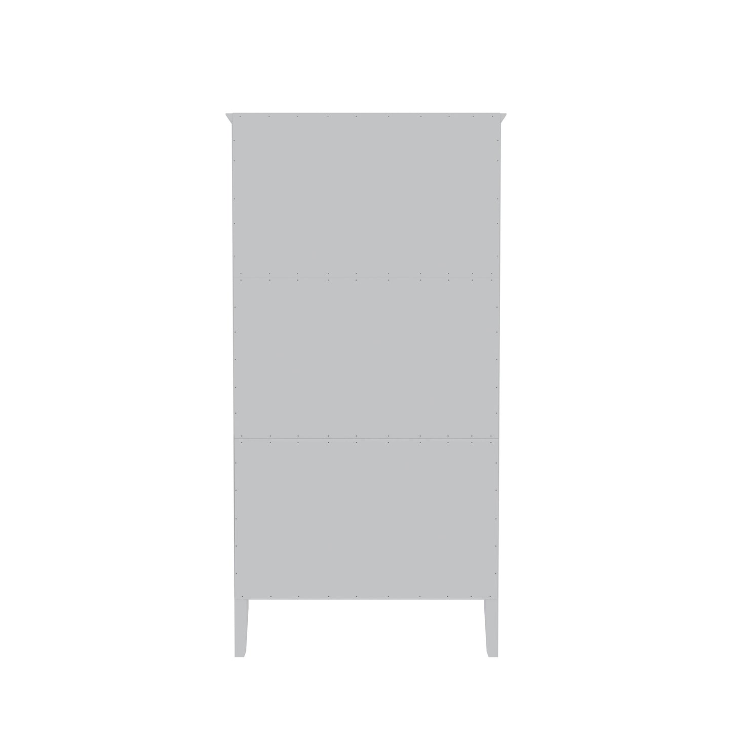 Manhattan Comfort Crown Full Wardrobe with Hanging and 2 Drawers in White 167GMC1