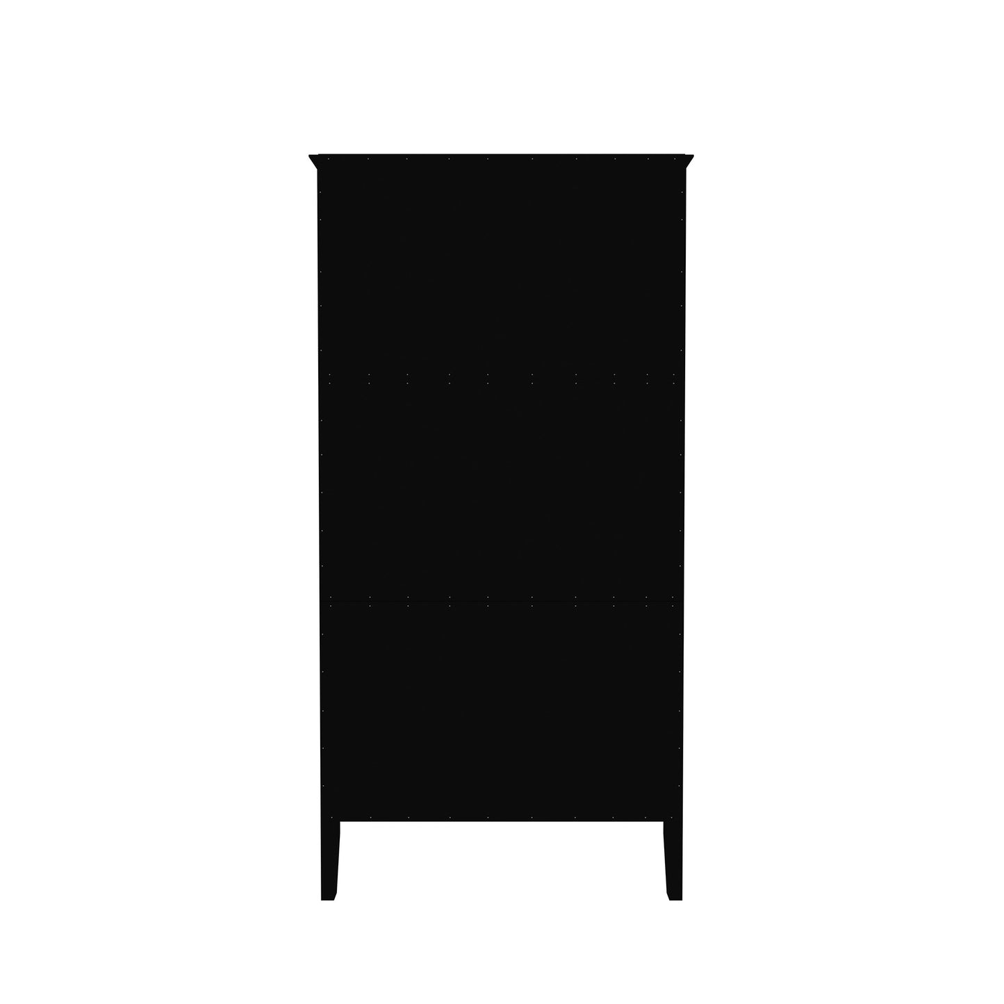 Manhattan Comfort Crown Full Wardrobe with Hanging and 2 Drawers in Black 167GMC2
