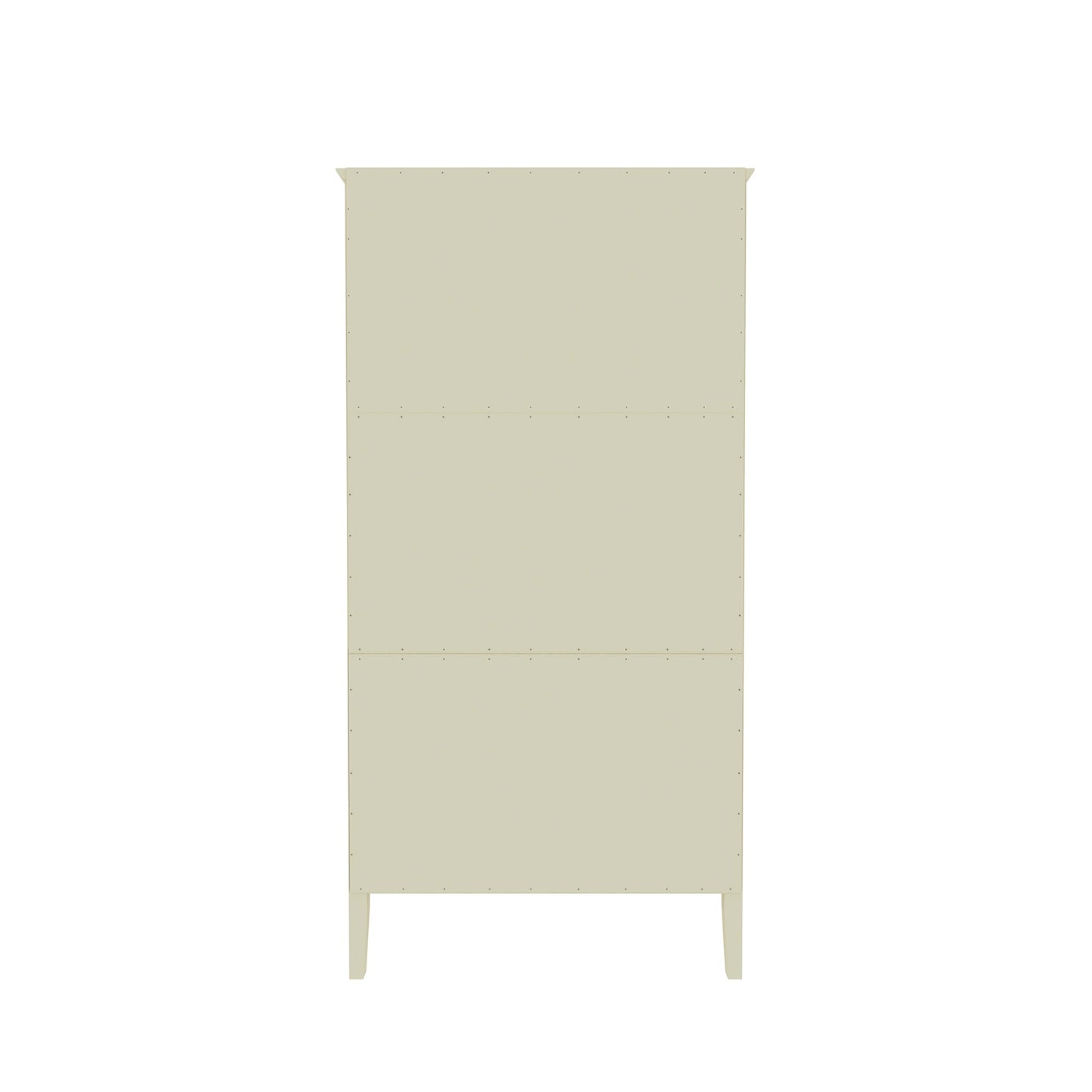 Manhattan Comfort Crown Full Wardrobe with Hanging and 2 Drawers in Off White 167GMC3