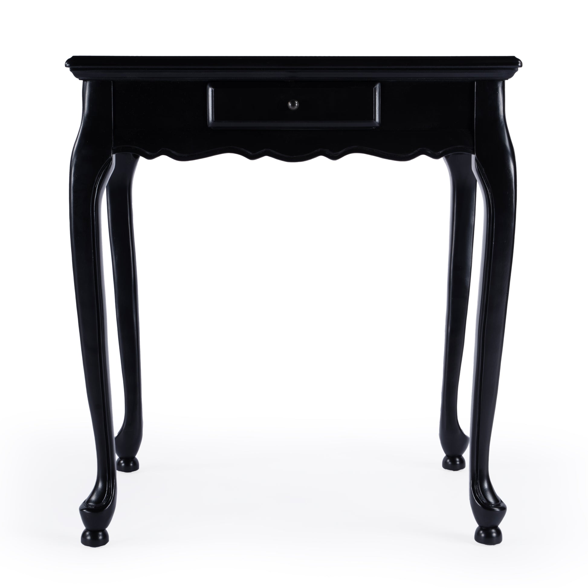 Butler Specialty Company Bannockburn 29 in. W Square Wood 1 Drawer Game Table with Reversible Top, Black