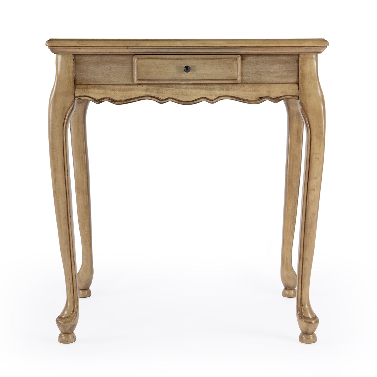 Butler Specialty Company Bannockburn 29 in. W Square Wood 1 Drawer Game Table with Reversible Top, Tan/Beige