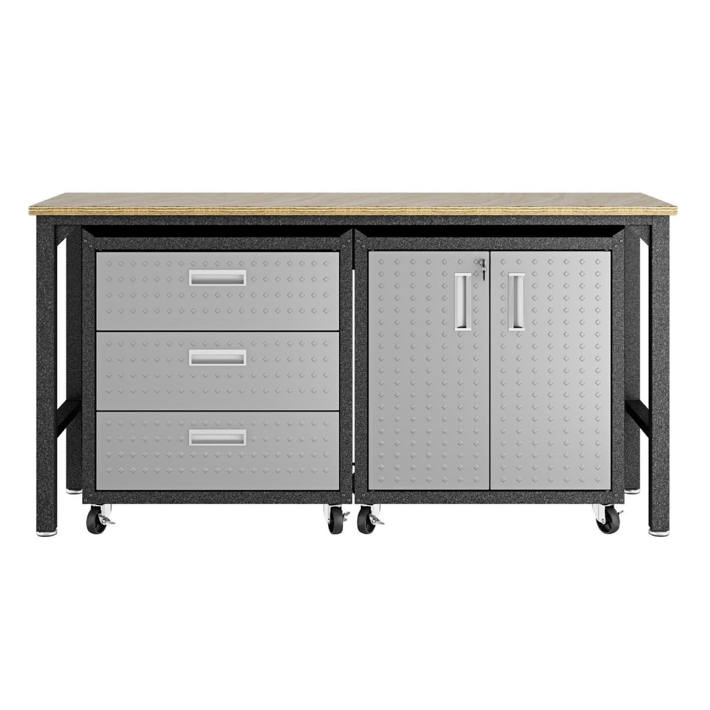 Fortress Modern 3-Piece Garage Set in Dark Gray 16GMC