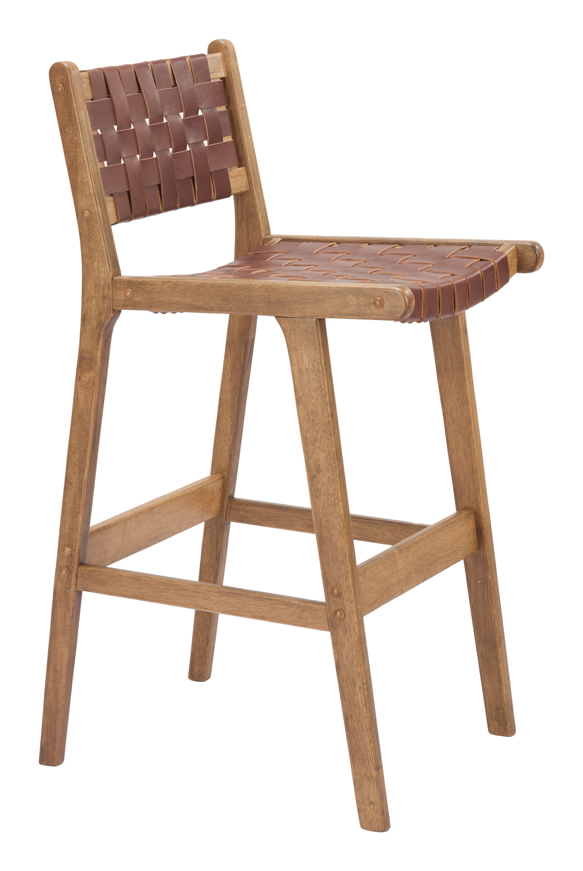 Feder Barstool (Set of 2) Brown