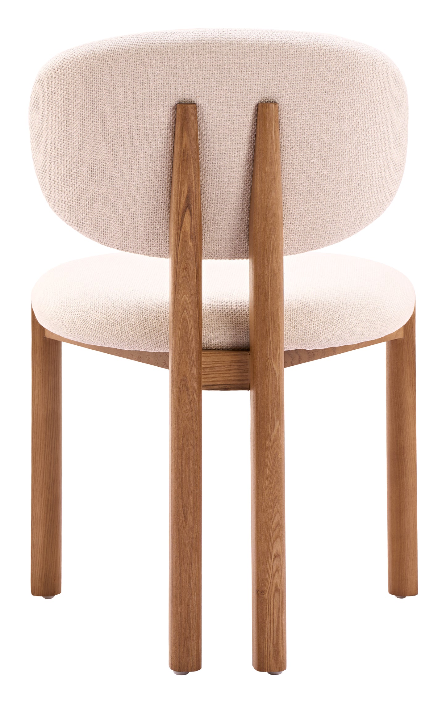 Rosetta Dining Chair (Set of 2) Beige & Walnut - 4