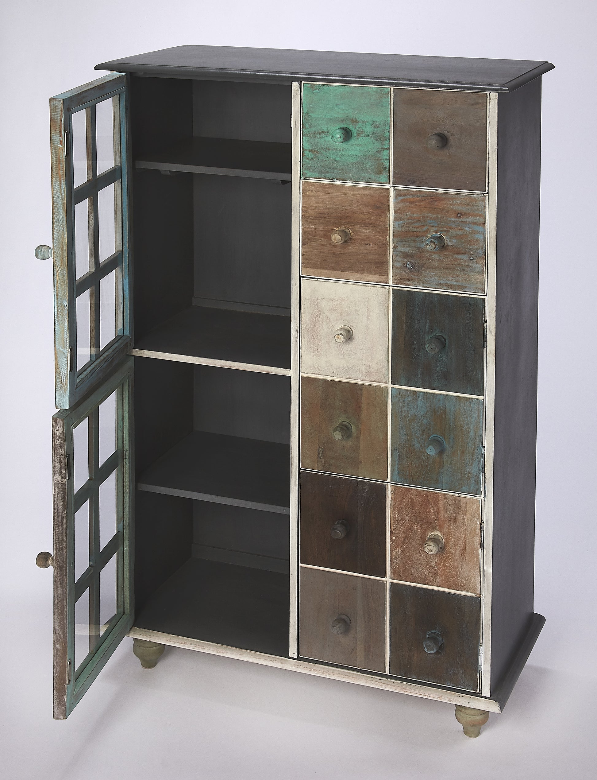 Butler Specialty Company Boise 31.5 in. W Rectangular Wood Painted 2 Drawer 4 Door Accent Chest, Assorted
