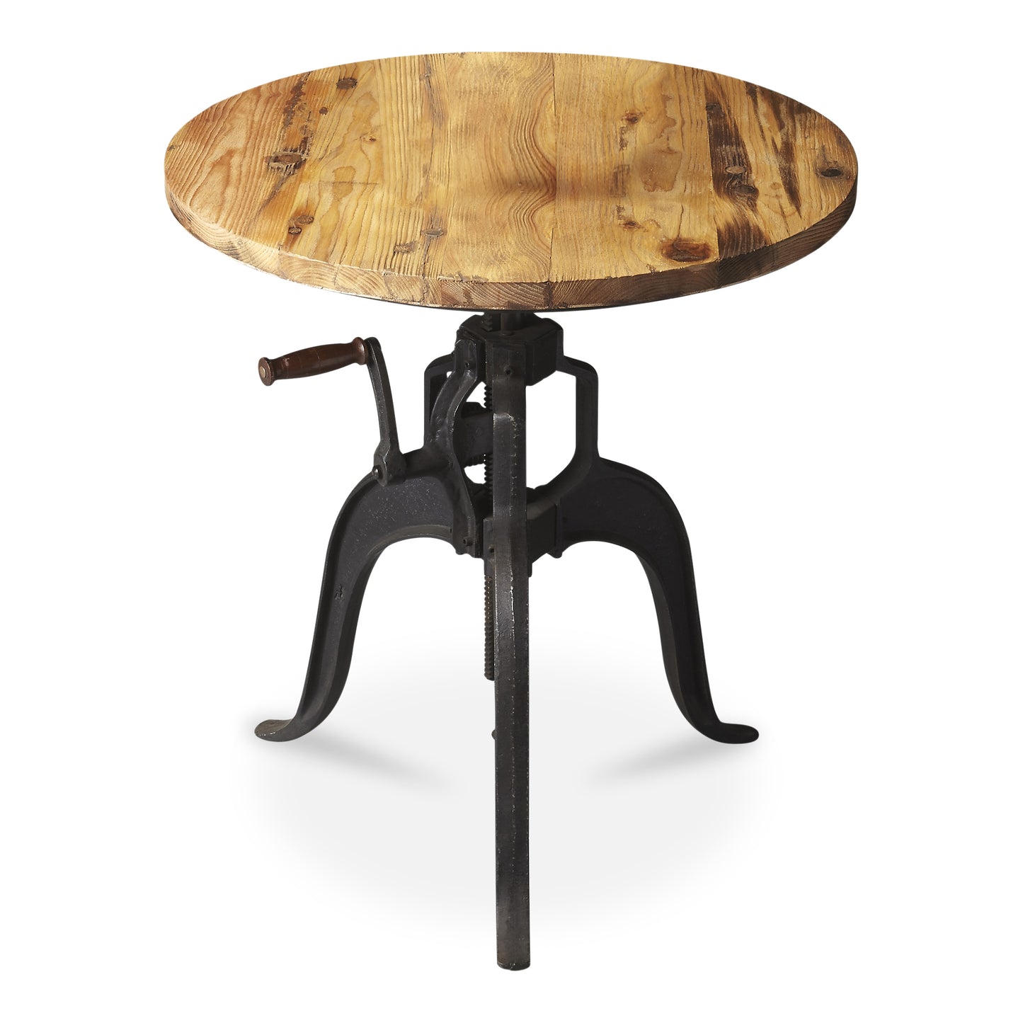 Butler Specialty Company Albert 30 in. W Round Metal and Wood Adjustable Height Hall/Pub Table, Multi-Color